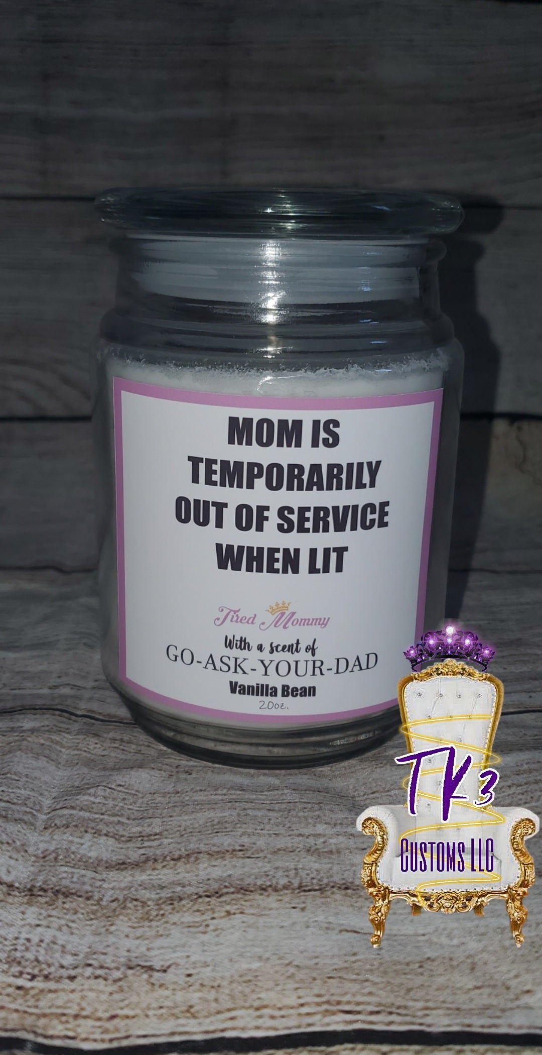 Mom Is Temporarily Out Of Service When Lit Candle